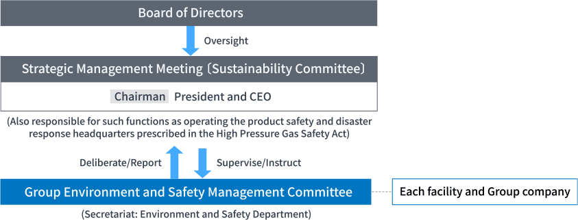 Structure of Environment and Safety-Related Meetings